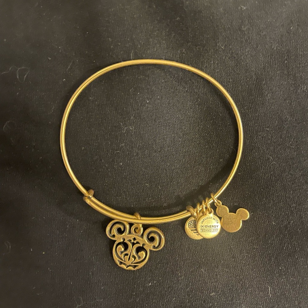 Alex and Ani Disney Filigree Mickey Icon Head Bangle Bracelet